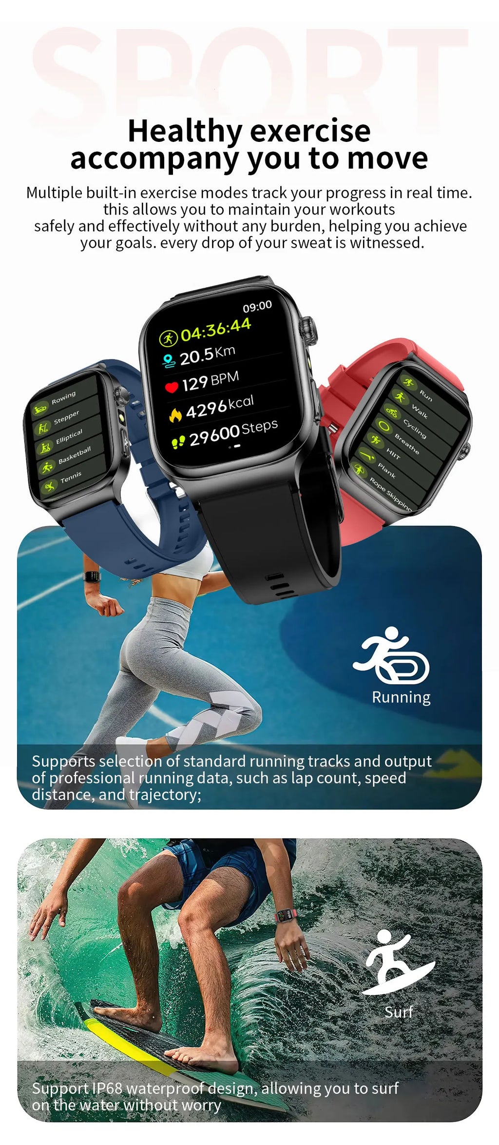 2026 New Accurate Diagnosis Smart Watch Body Fat ECG Blood oxygen BP Health Sport HD AMOLED Screen Call Smart Watches man woman