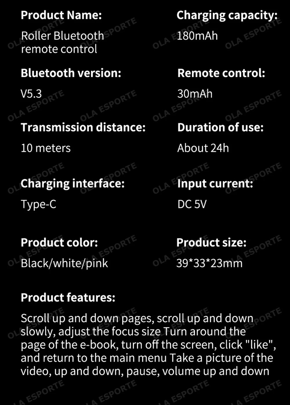 2026 New Touch & Roller Fingertip Ring Remote Control Wireless Bluetooth Mobile Selfie Mice Video Automatic Page Turner Browsing