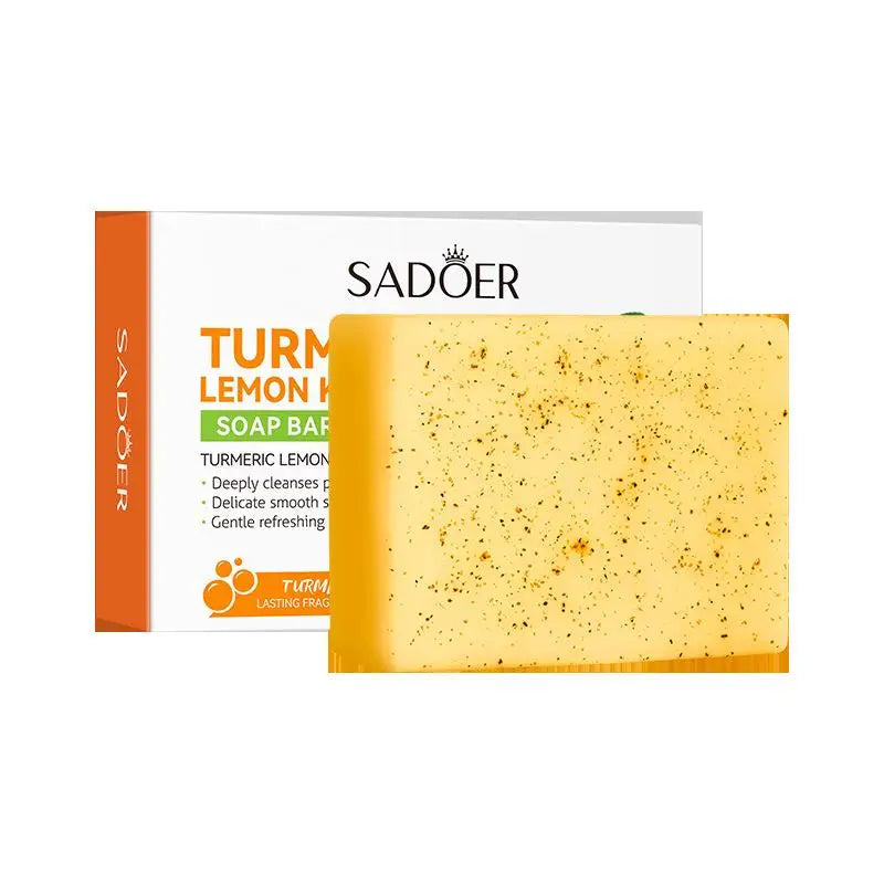 100g Kojic Acid Soap for Face, Turmeric Dark Spot Remover Soap Bar with Turmeric & Lemon & Hyaluronic Acid  Gentle Moisturising