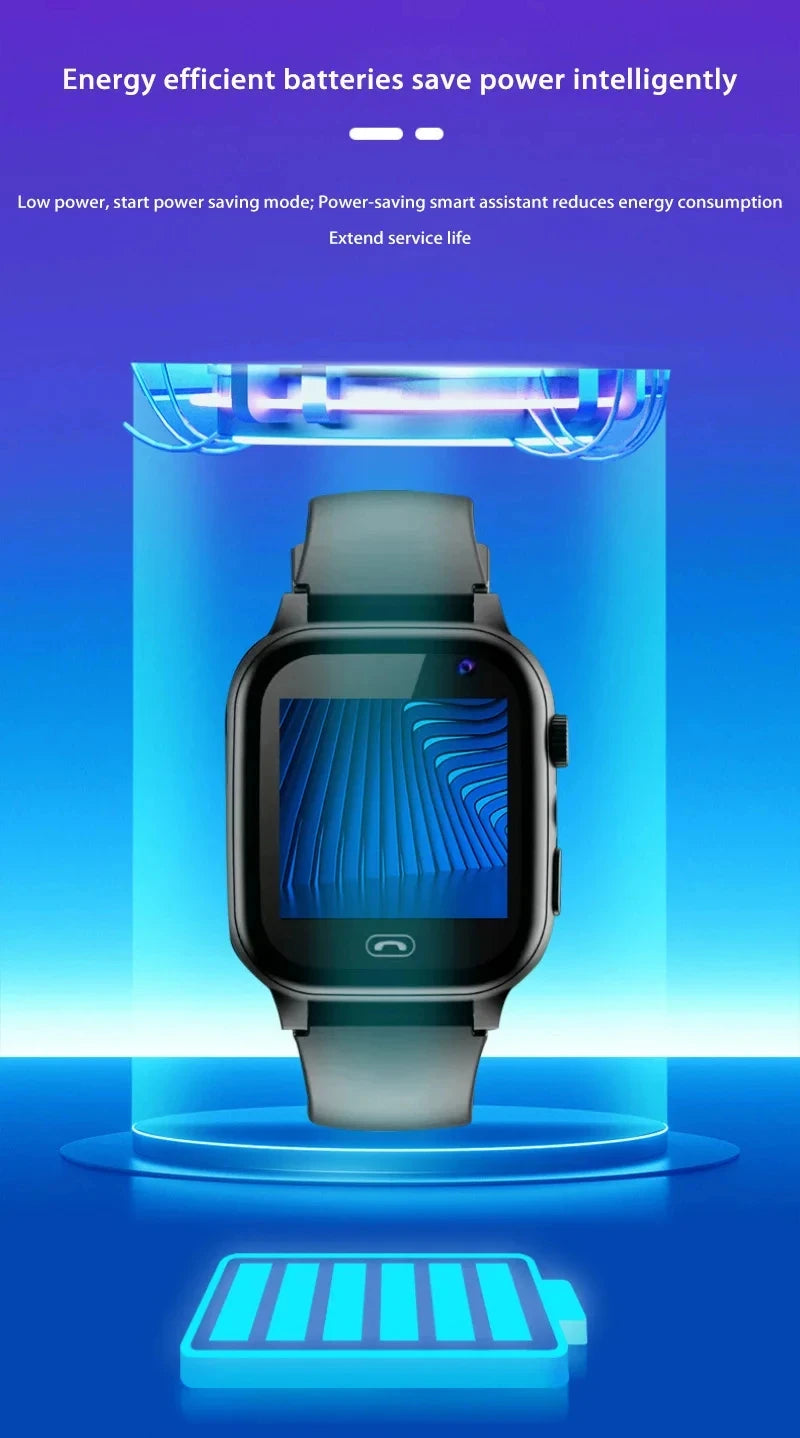 2026 Lenovo Kids GPS Smart Watch SOS Location Tracker SimCard Call Child SmartWatch Camera Waterproof Watch Gift For Ios Android