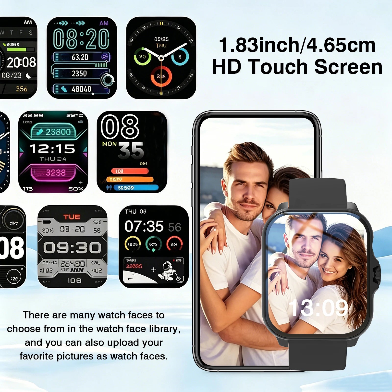 2026 New Smartwatch,Wireless Calling,Multiple Sports Modes,Sedentary Reminder, Calculator,Full Touch HD Screen,Custom Dial Wallpaper,For Android & Ios, Ideal As A Gift