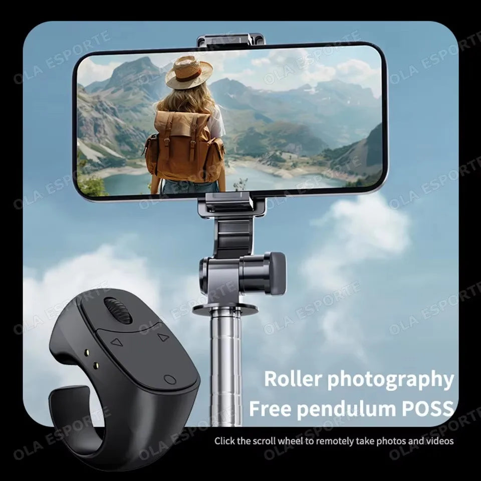 2026 New Touch & Roller Fingertip Ring Remote Control Wireless Bluetooth Mobile Selfie Mice Video Automatic Page Turner Browsing
