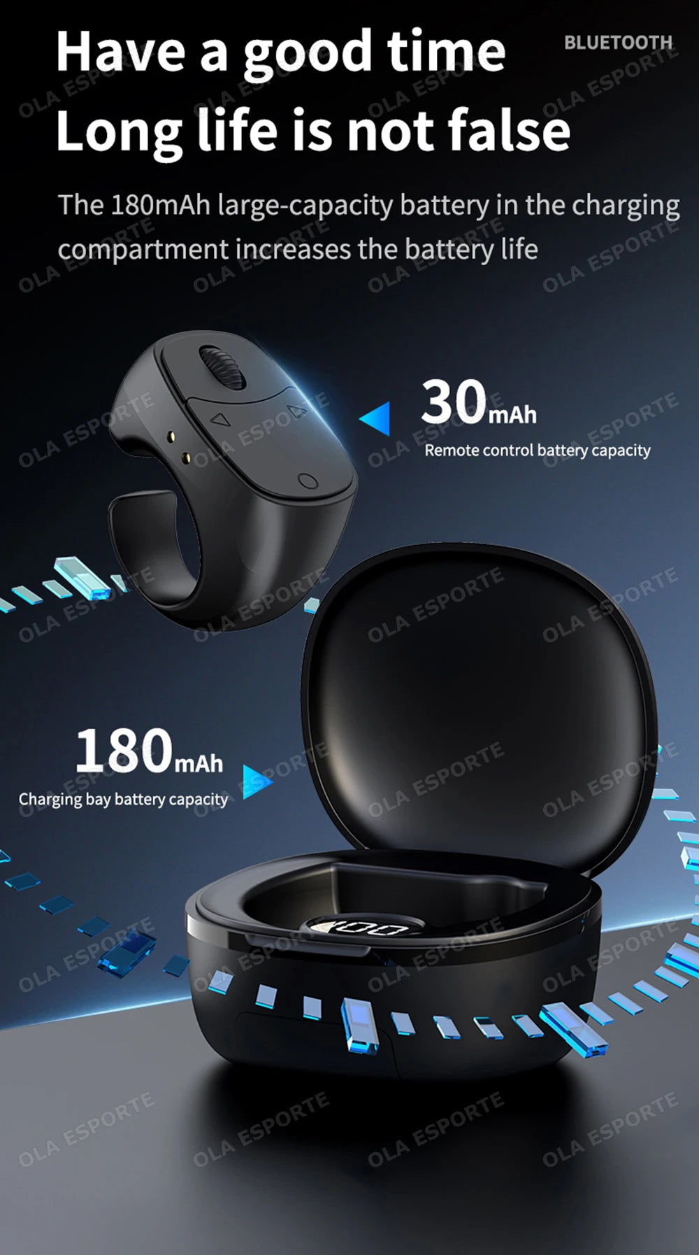 2026 New Touch & Roller Fingertip Ring Remote Control Wireless Bluetooth Mobile Selfie Mice Video Automatic Page Turner Browsing
