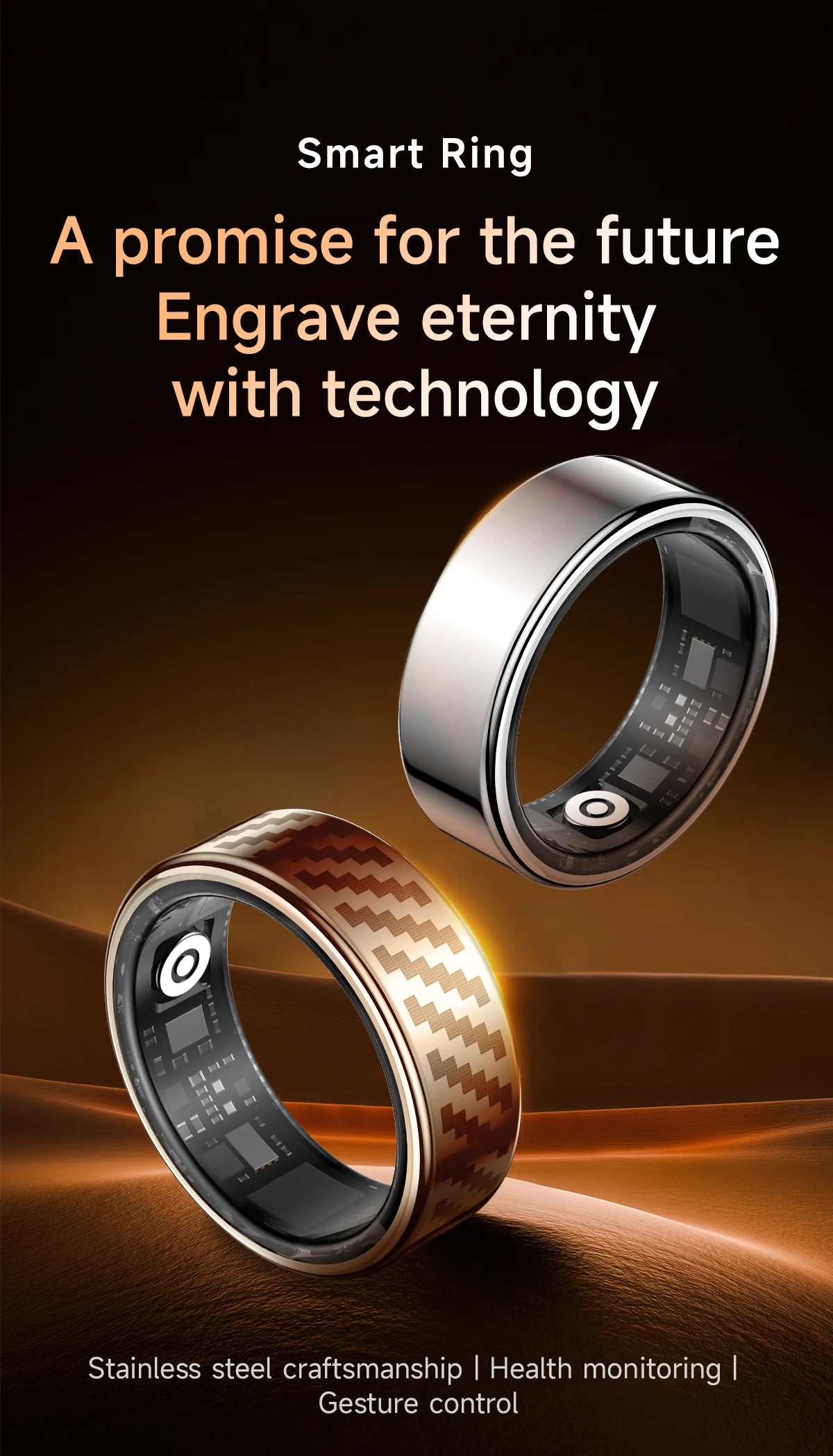 Call reminder information heart rate blood oxygen sleep exercise HR monitoring TikTok TK family care friend smart ring New 2026