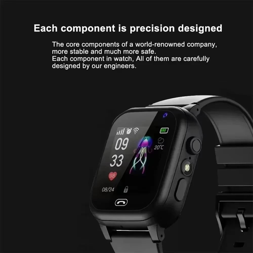 2026 Lenovo Kids GPS Smart Watch SOS Location Tracker SimCard Call Child SmartWatch Camera Waterproof Watch Gift For Ios Android