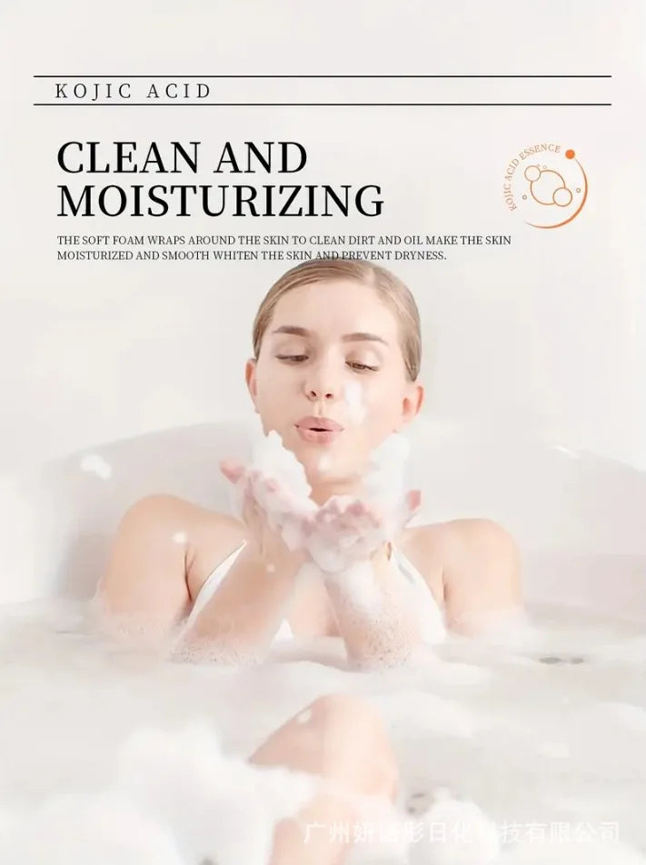 100g Turmeric Kojic Acid Bath Soap Glutathione Collagen Hyaluronic Acid Handmade Cleansing Soap for Hand Face and Body