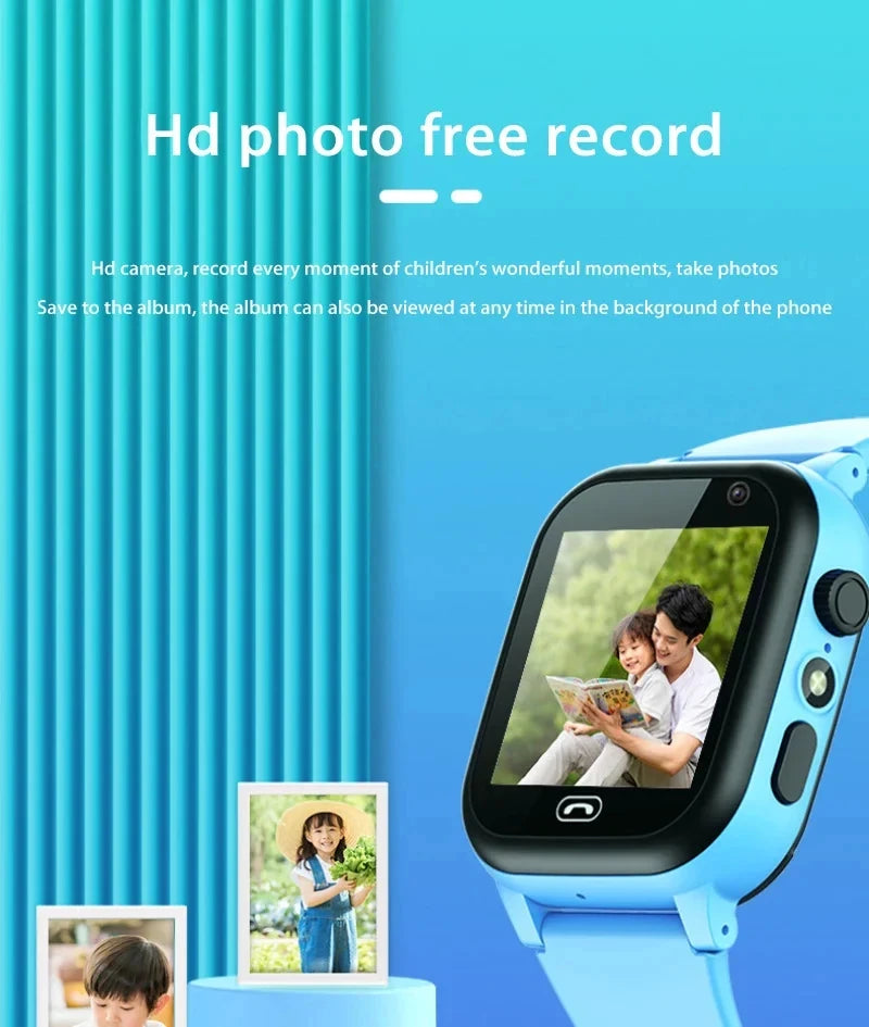 2026 Lenovo Kids GPS Smart Watch SOS Location Tracker SimCard Call Child SmartWatch Camera Waterproof Watch Gift For Ios Android
