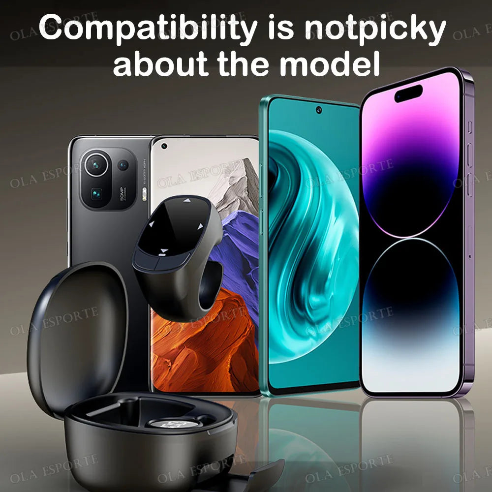 2026 Page Turner Clicker BT Camera Video Recording Remote Remote Scrolling Ring for IOS Android Tablet Touch Screen Page Turner