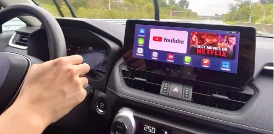 2026 Wireless Android Auto Apple CarPlay Dual-WiFi Plug And Play Adapter Smart AI Box with Youtube Netflix IPTV TikTok