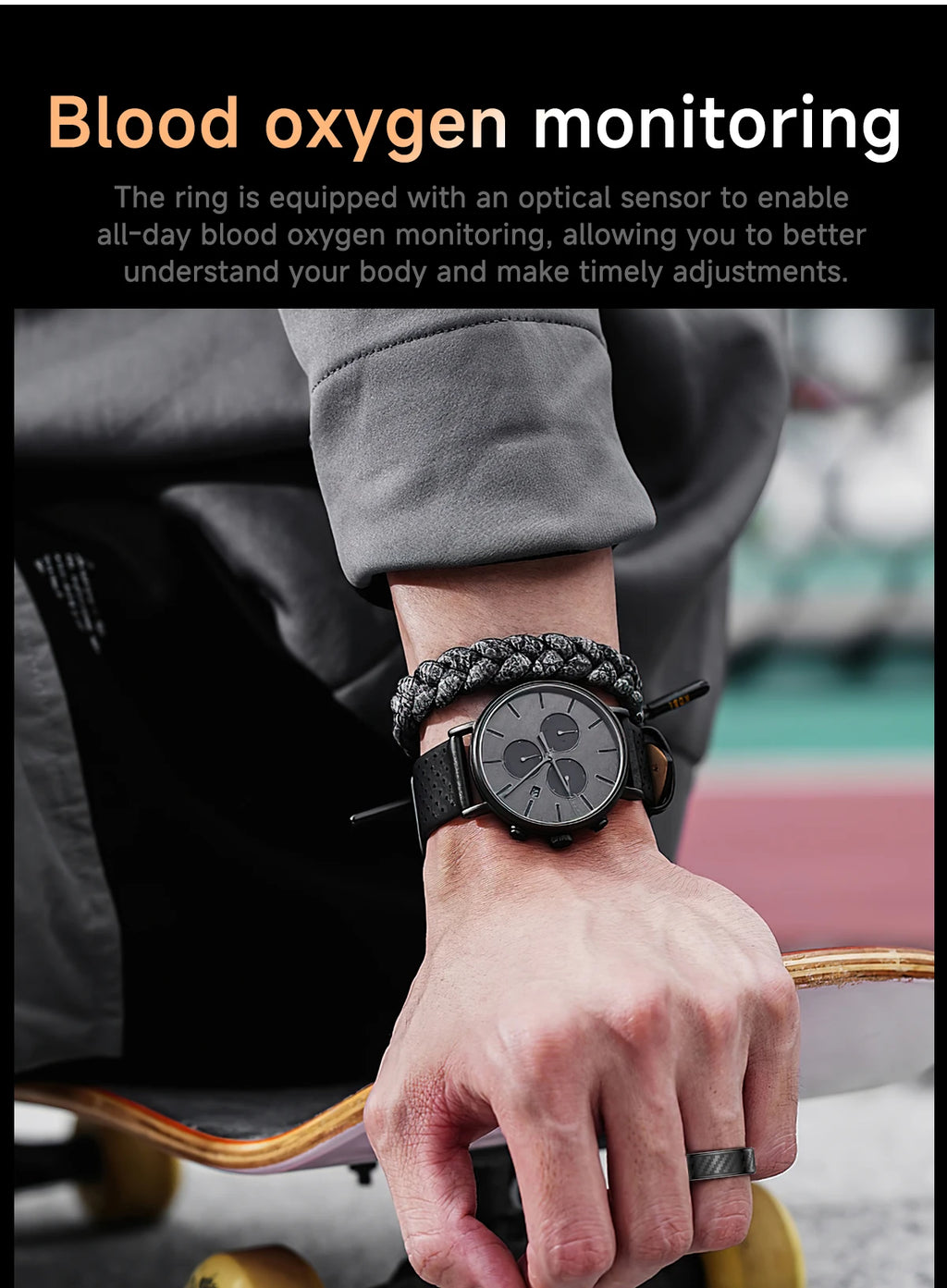 Call reminder information heart rate blood oxygen sleep exercise HR monitoring TikTok TK family care friend smart ring New 2026