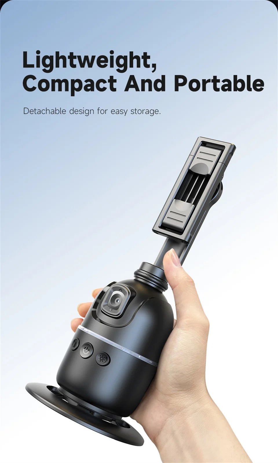 FANGTUOSI 2026 New Gimbal Stabilizer With light AI Follow Shooting Bracket For Tiktok Live Video Photography for ios Smartphone