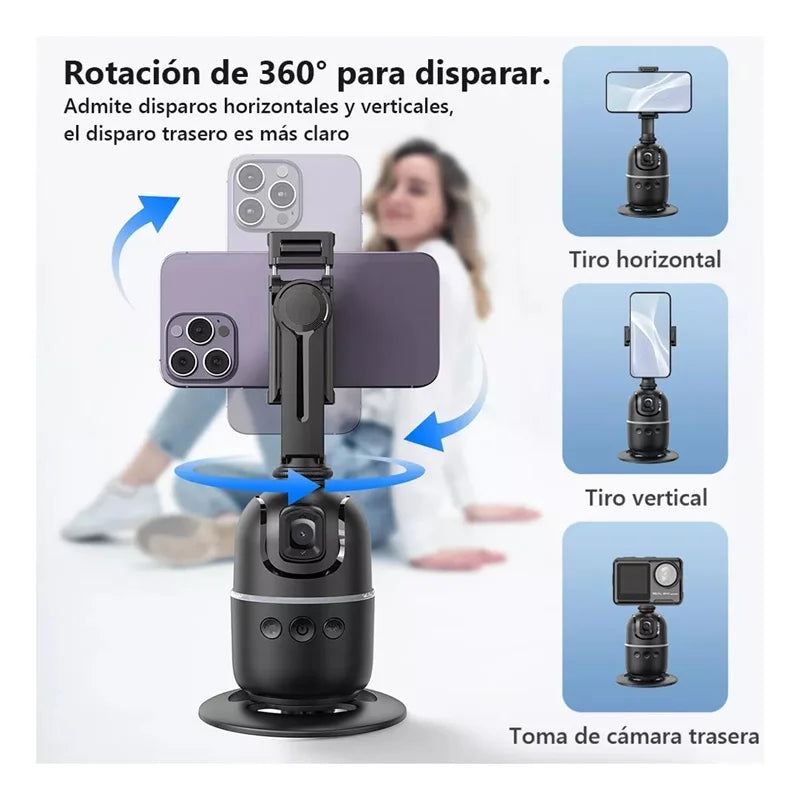 FANGTUOSI 2026 New Gimbal Stabilizer With light AI Follow Shooting Bracket For Tiktok Live Video Photography for ios Smartphone