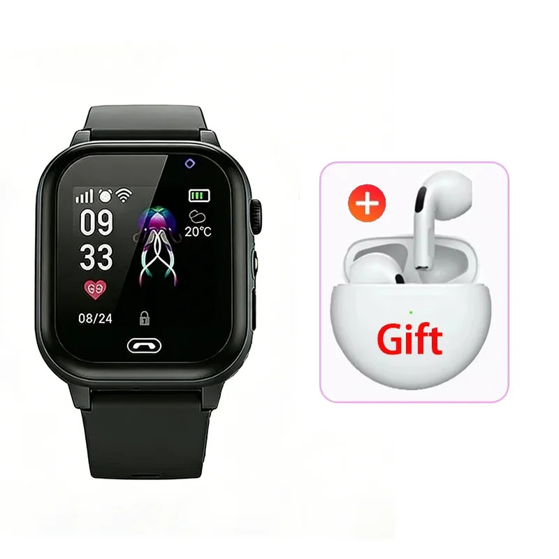 2026 Lenovo Kids GPS Smart Watch SOS Location Tracker SimCard Call Child SmartWatch Camera Waterproof Watch Gift For Ios Android