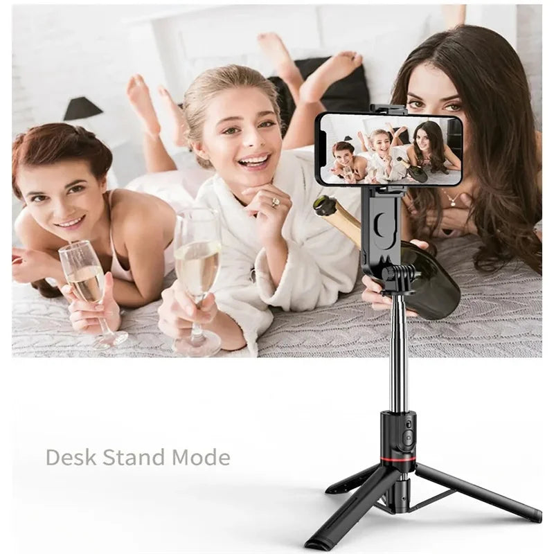 FANGTUOSI 2026 New L15 Wireless Selfie Stick Tripod Stand Foldable Monopod With Led Light For Smartphones Tiktok Shooting Live