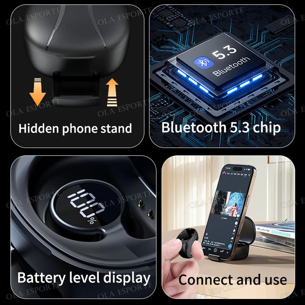 2026 Page Turner Clicker BT Camera Video Recording Remote Remote Scrolling Ring for IOS Android Tablet Touch Screen Page Turner