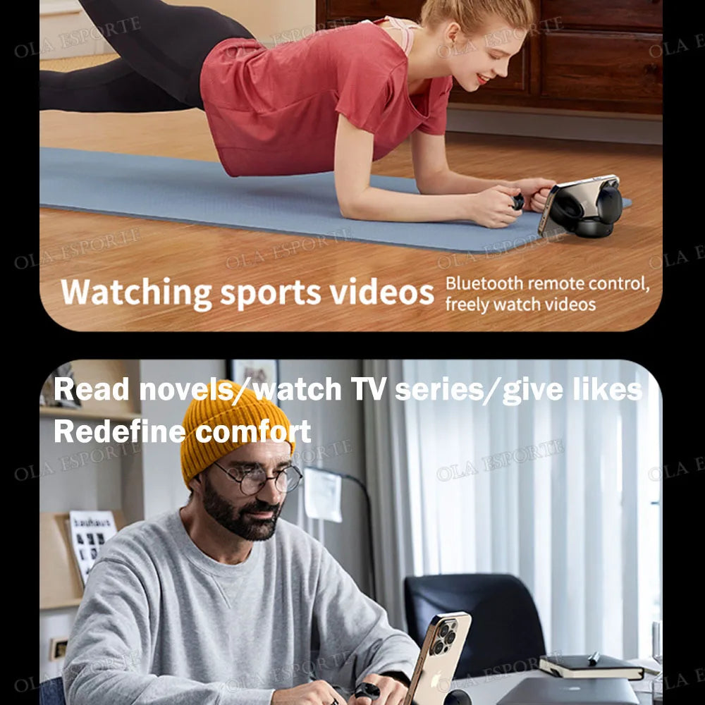 2026 Page Turner Clicker BT Camera Video Recording Remote Remote Scrolling Ring for IOS Android Tablet Touch Screen Page Turner
