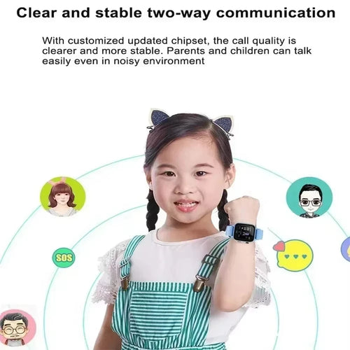 2026 Lenovo Kids GPS Smart Watch SOS Location Tracker SimCard Call Child SmartWatch Camera Waterproof Watch Gift For Ios Android