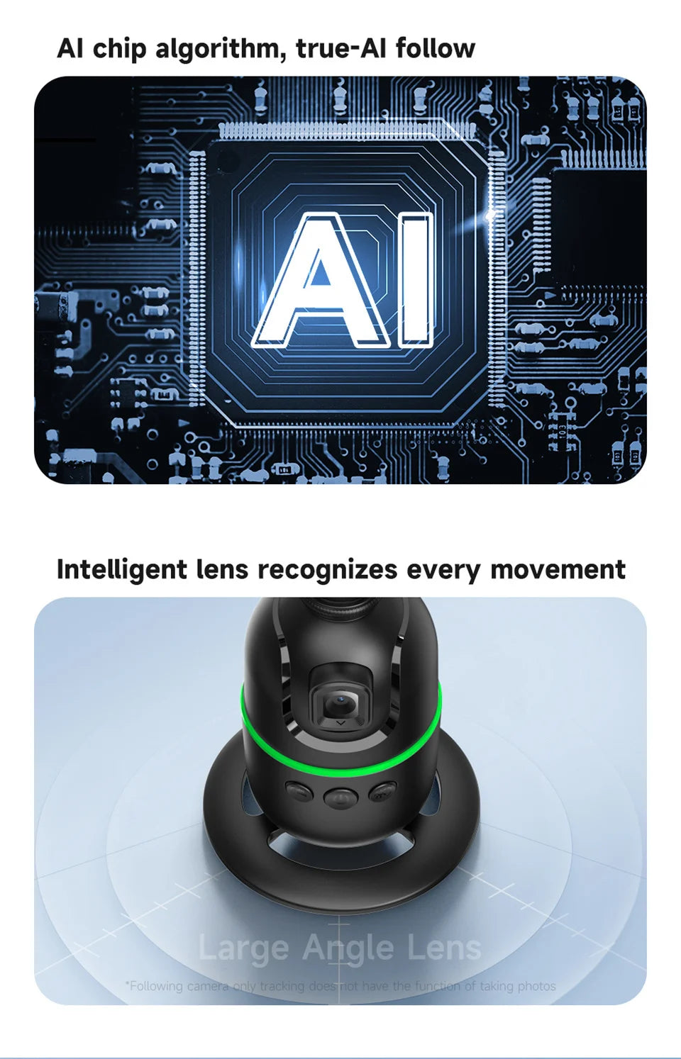 FANGTUOSI 2026 New Gimbal Stabilizer With light AI Follow Shooting Bracket For Tiktok Live Video Photography for ios Smartphone