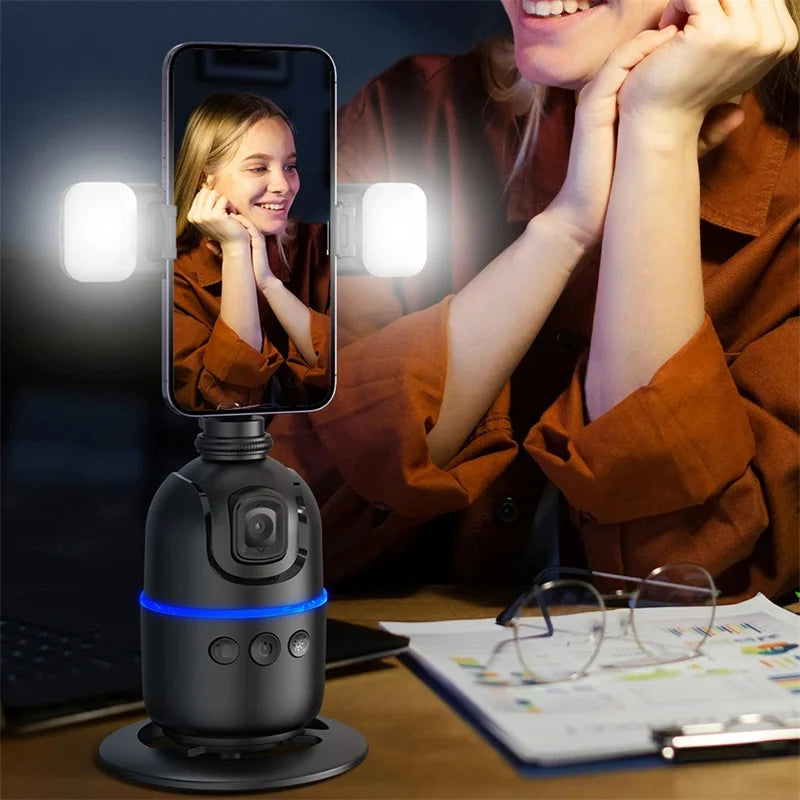 FANGTUOSI 2026 New Gimbal Stabilizer With light AI Follow Shooting Bracket For Tiktok Live Video Photography for ios Smartphone