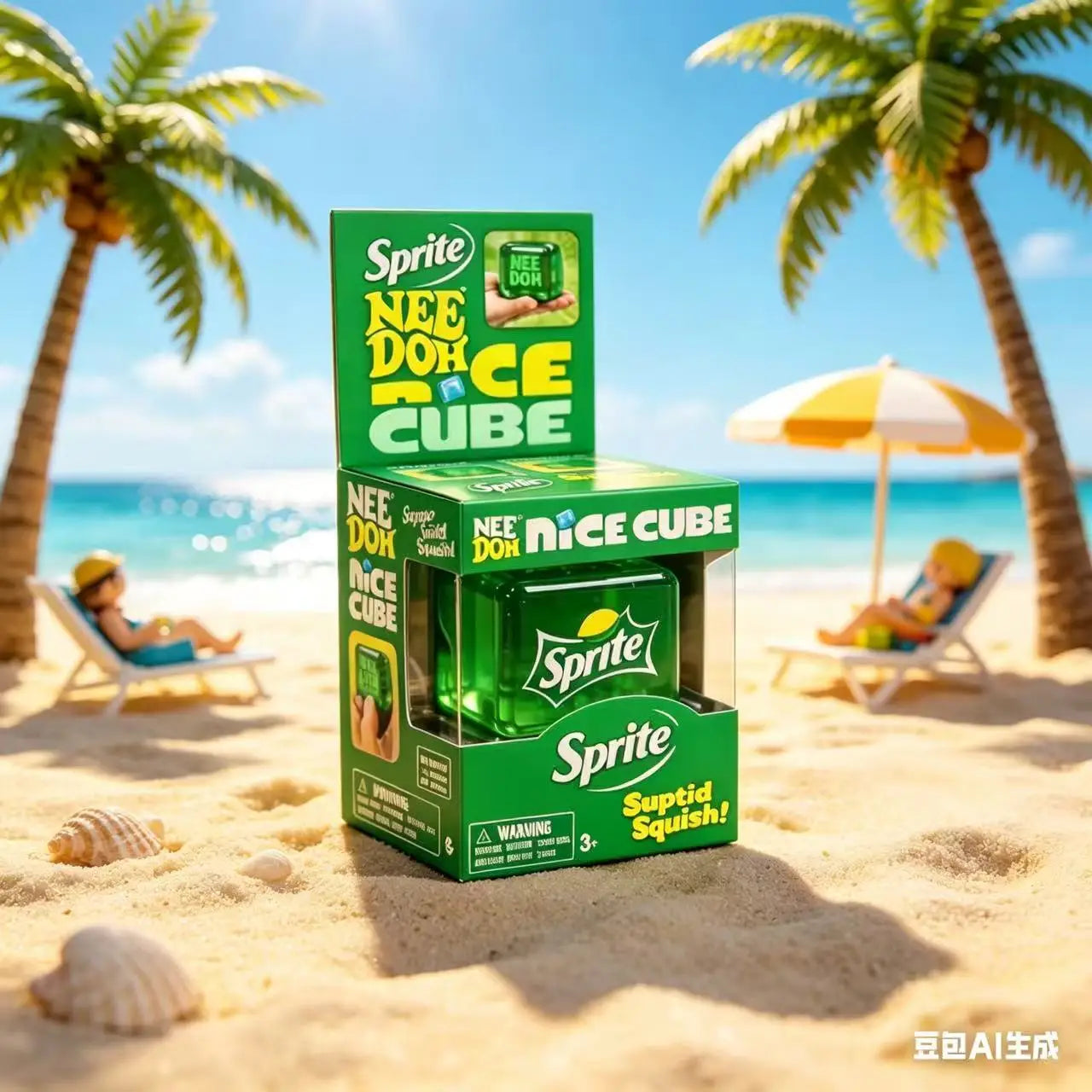 Needoh Sprite Limited Edition Nice Cube Squish Toy 2026