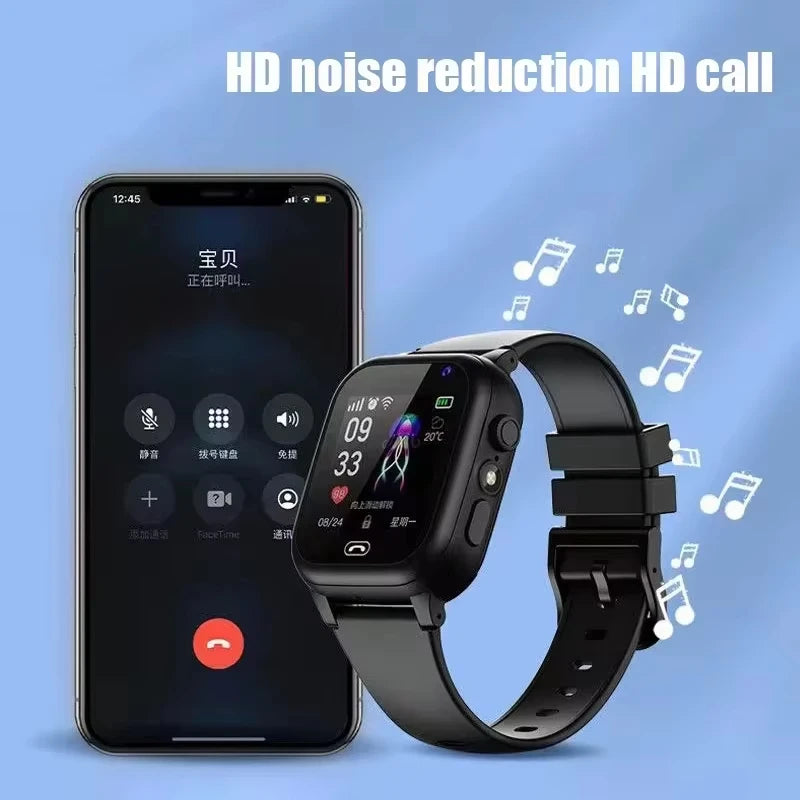 2026 Lenovo Kids GPS Smart Watch SOS Location Tracker SimCard Call Child SmartWatch Camera Waterproof Watch Gift For Ios Android
