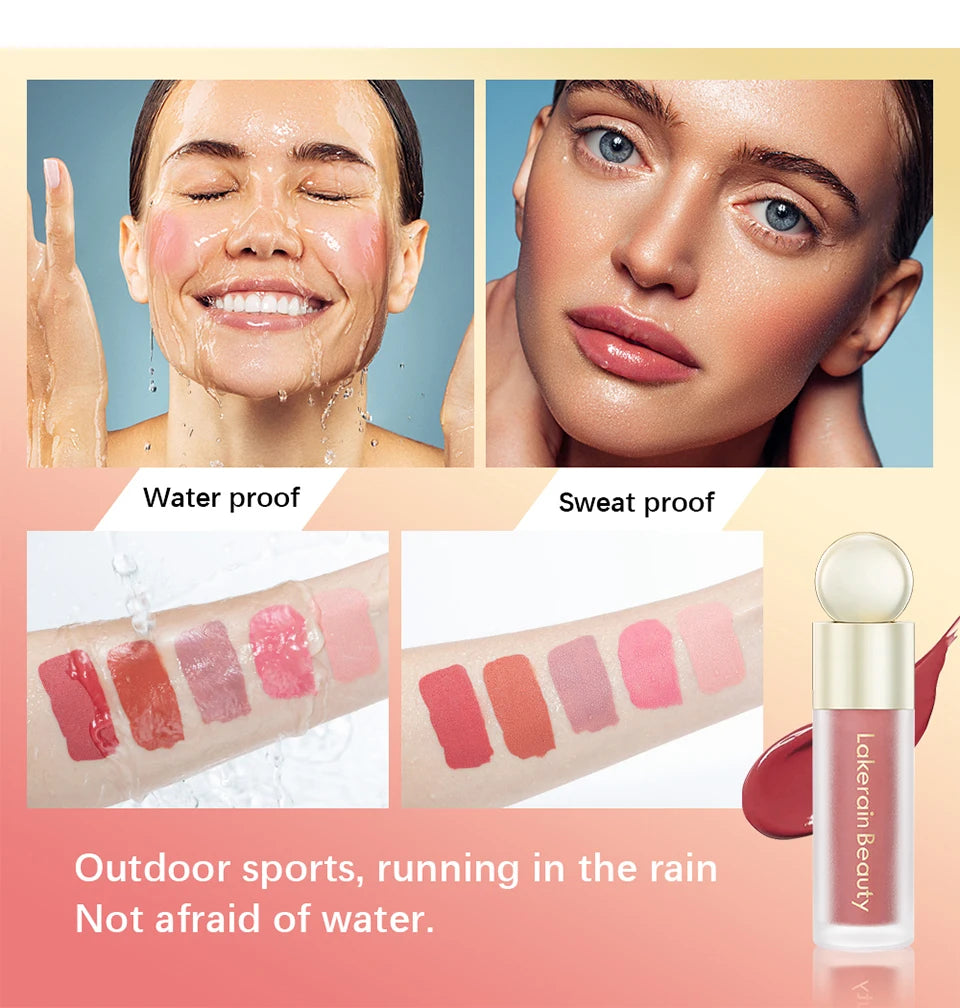Blush Liquid Blusher Real Makeup Blush Matte Palette Blusher Cosmetics Products Liquid Cream Stick Pink Face raremakeup Beauty