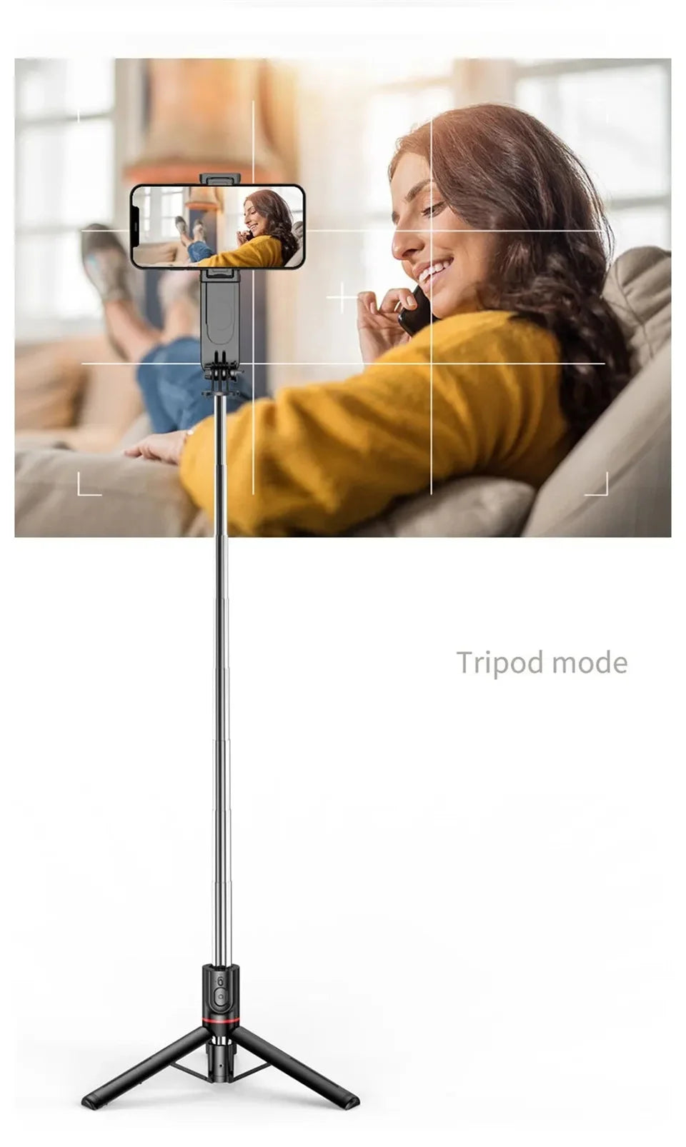 FANGTUOSI 2026 New L15 Wireless Selfie Stick Tripod Stand Foldable Monopod With Led Light For Smartphones Tiktok Shooting Live
