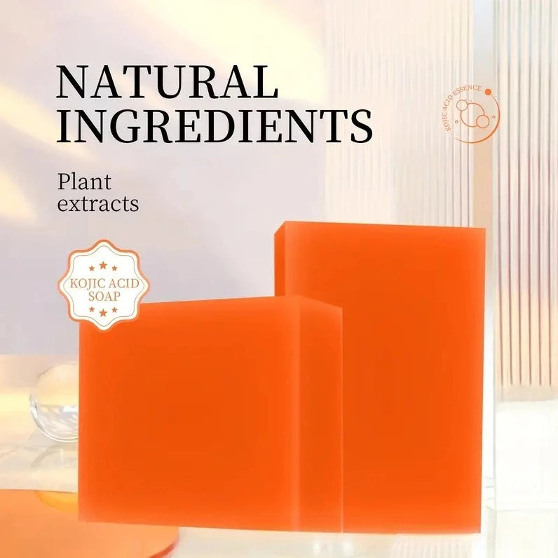100g Turmeric Kojic Acid Bath Soap Glutathione Collagen Hyaluronic Acid Handmade Cleansing Soap for Hand Face and Body